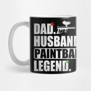 Funny Paintball Dad Husband Legend Paintball Father's Day Mug